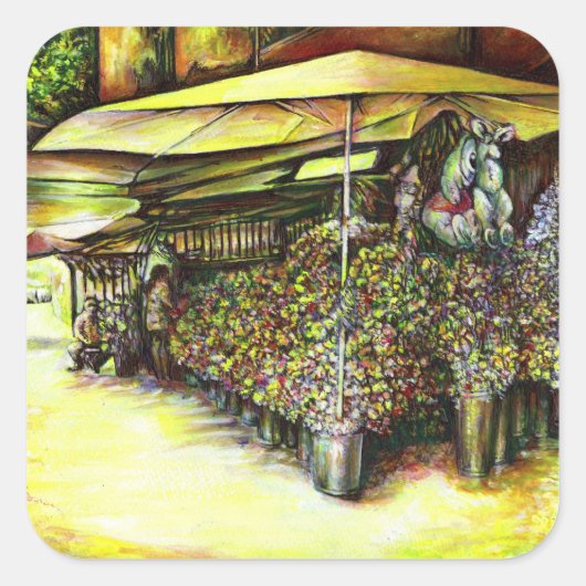 Sticker Carré Pris la possession d'options (Devant)