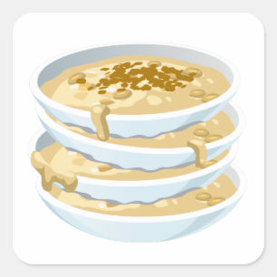 Sticker Carré Prise d'applet Glitch Food