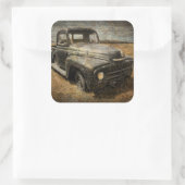 Sticker Carré Prise en charge internationale (Sac)