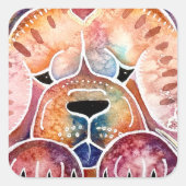 Sticker Carré PRISM Chow CARTE ART simple (Devant)