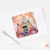 Sticker Carré PRISM Chow CARTE ART simple (Enveloppe)