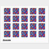 Sticker Carré Prism Tile (Feuille)