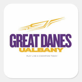 Sticker Carré Prix UAlbany des grands Danois - Collège de baseba