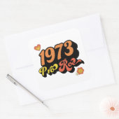 STICKER CARRÉ PRO ROE 1973 (Enveloppe)