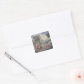 Sticker Carré Procession du mariage turc, 1712-13 (Enveloppe)