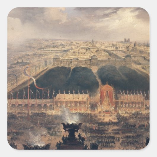 Sticker Carré Proclamation de la Deuxième République, 1848 (Devant)