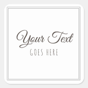 Sticker Carré Produit artisanal Vintage simple et tendance simpl