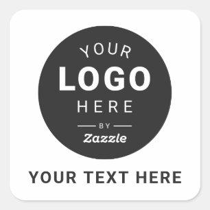 Sticker Carré Produit promotionnel personnalisé avec logo de mar