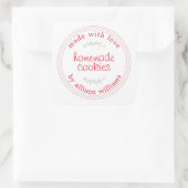 Sticker Carré Produits de boulangerie rustiques faits maison Coo (Sac)