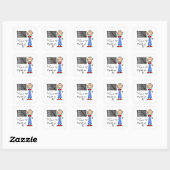 Sticker Carré Professeur A Plus (Feuille)