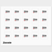 Sticker Carré Professeur Art Différence Maker Vie de l'enseignan (Feuille)
