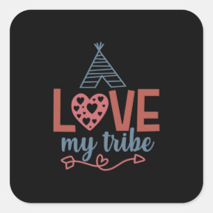 Sticker Carré Professeur Art Love My Tribe