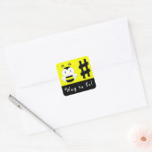 Sticker Carré Professeur de musique (Enveloppe)