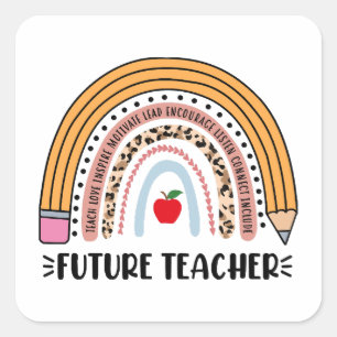 Sticker Carré Professeur, Enseignant En Cours, Enseignant De 1èr