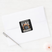 Sticker Carré Professional Dumpster Fire Survivor Funny Work  (Enveloppe)