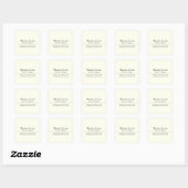 Sticker Carré Professionnel Moderne Minimaliste Simple (Feuille)
