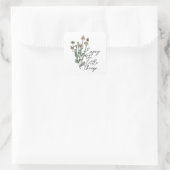 Sticker Carré Profitez De La Petite Chose Fleur sauvage Daisy (Sac)