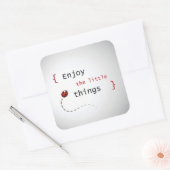 Sticker Carré Profitez Des Petites Choses 2 (Enveloppe)