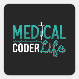 Sticker Carré Programmateur de codage ICD de l'Assistant Médical