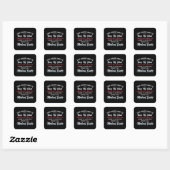 Sticker Carré Programmateur ICD Codage Codeur Médicale Bang My H (Feuille)