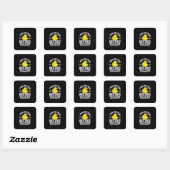 Sticker Carré Programmer rendre le logiciel sans bogue (Feuille)