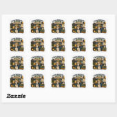 Sticker Carré Progrès Lent Est Toujours Un Progrès – Cozy Sloth (Feuille)