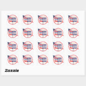Sticker Carré Progrès. L'opposé du congrès (Feuille)
