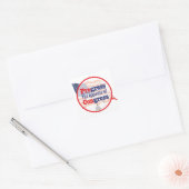 Sticker Carré Progrès. L'opposé du congrès (Enveloppe)
