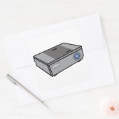 Sticker Carré Projecteur vidéo (Enveloppe)