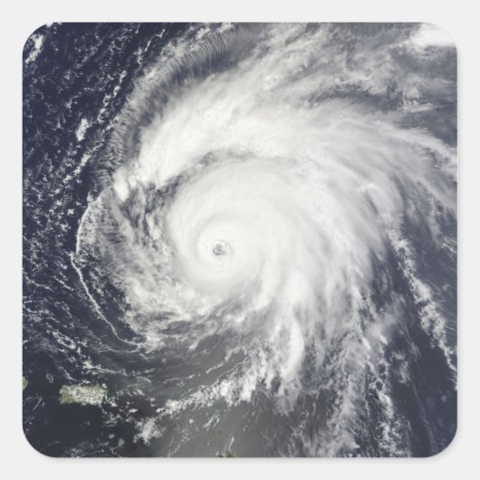 Sticker Carré Projet de loi sur les ouragans (Devant)