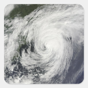 Sticker Carré Projet de loi sur les ouragans au-dessus de la Nou