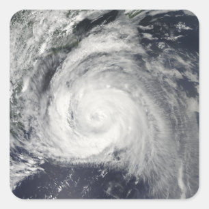 Sticker Carré Projet de loi sur les ouragans au large de la côte