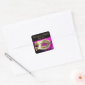 Sticker Carré Prom 2011 Venetian Nights Masquerade Party (Enveloppe)