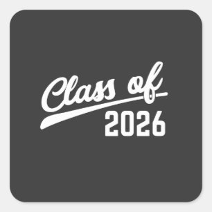 Sticker Carré Promotion 2026 Année de fin d'études 2026 École