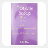 Sticker Carré promotion de livre (Devant)