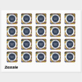 Sticker Carré Promotion Immo Bright Cravate-Dye Swirl Immobilier (Feuille)