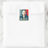 Sticker Carré Propagande AOC 2024 (Sac)