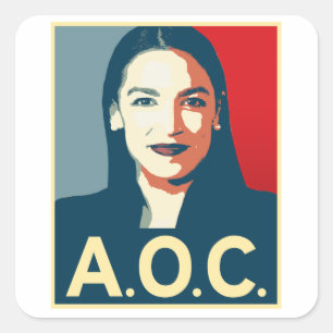 Sticker Carré Propagande AOC 2024
