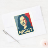 Sticker Carré Propagande de Kamala Harris - RESIST - (Enveloppe)