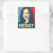 Sticker Carré Propagande de Kamala Harris - RESIST - (Sac)
