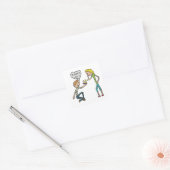 Sticker Carré Proposition de fiançailles Marry Me (Enveloppe)