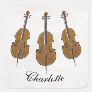 Sticker Carré Propriété du violoncelle