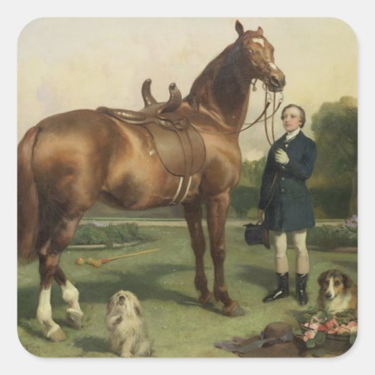 Sticker Carré Prospérité (huile sur toile) (Devant)