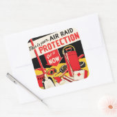 Sticker Carré Protection aérienne (Enveloppe)