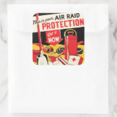 Sticker Carré Protection aérienne (Sac)