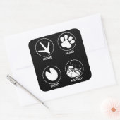 Sticker Carré Protection de l'environnement Protection du climat (Enveloppe)