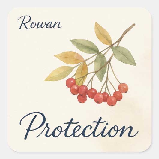 Sticker Carré Protection de Rowan (Devant)