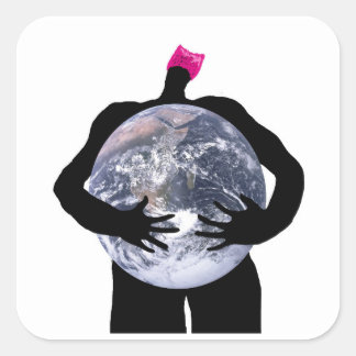 Sticker Carré Protéger notre Terre