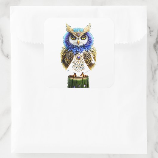 Sticker Carré Protocole Hibou  (Sac)