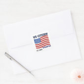 Sticker Carré Proud to Be an American – Citizenship Day (Enveloppe)